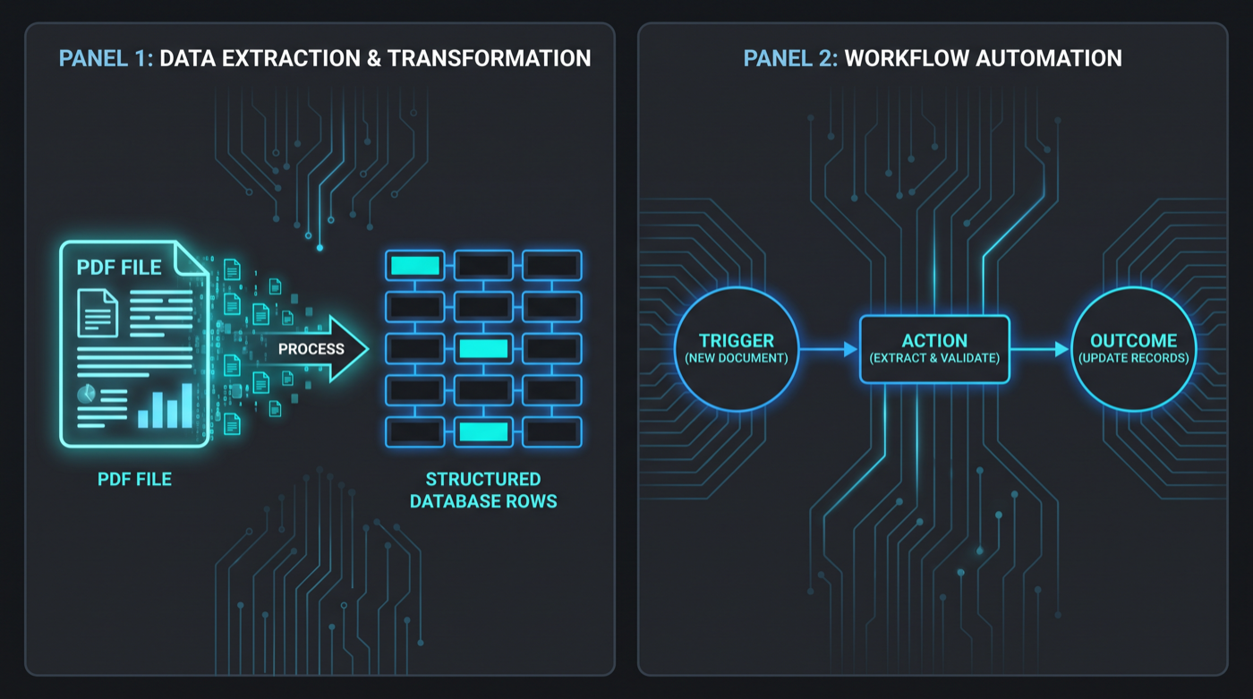 Document intelligence transforming PDFs into structured data